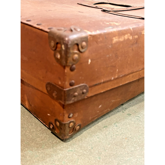 Vintage Military "LAUNDRIPAK" Mailing Laundry Hard Shell Box/Case w/ label - Picture 5 of 16